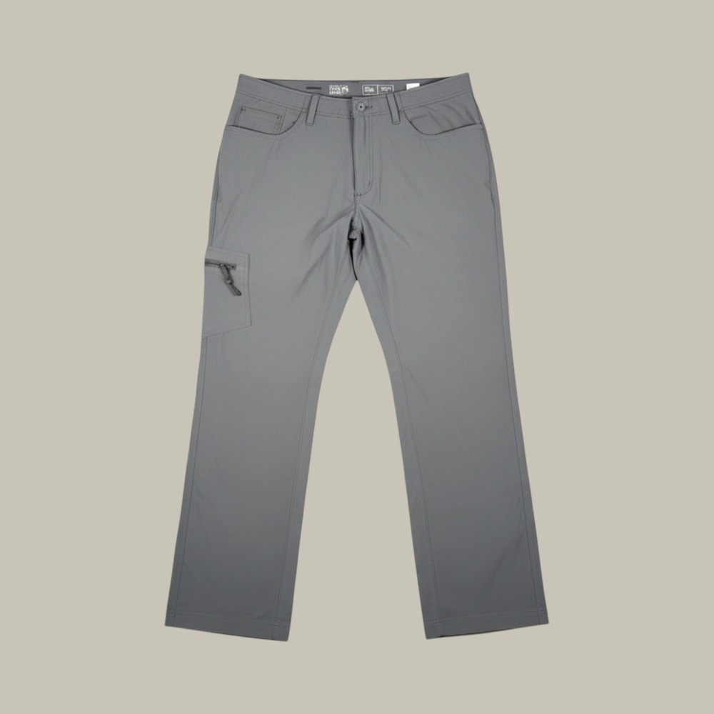 Mountain Hardwear Mens Gray Fleece Lined Softshell Hiking Cargo Pants 33x32